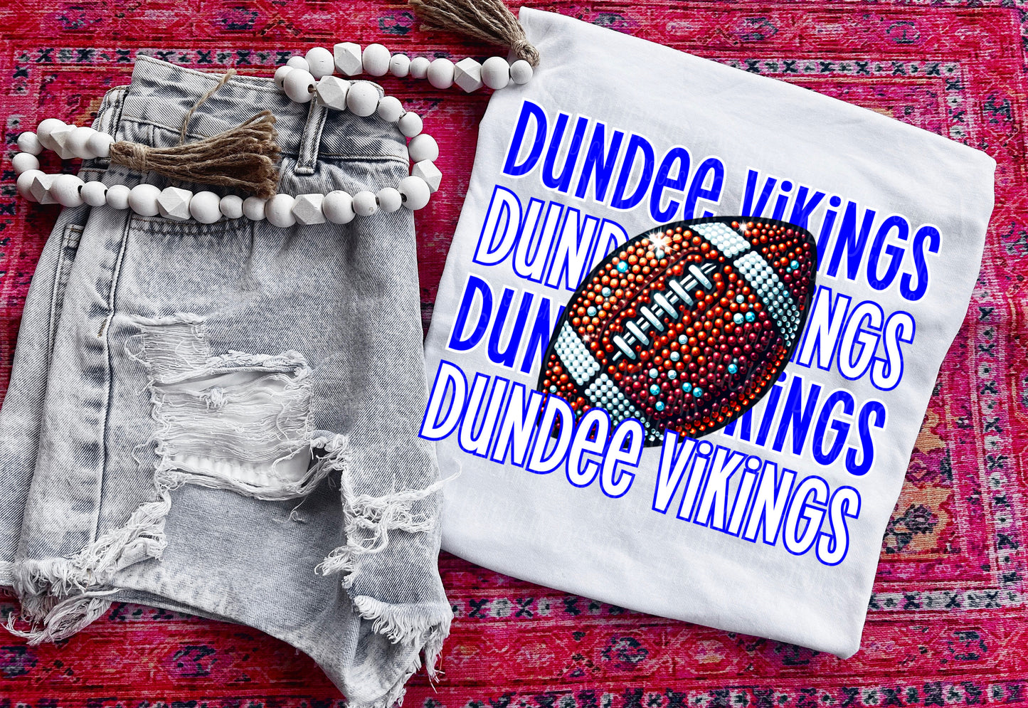 Dundee Vikings Football Royal Blue DTF Transfer