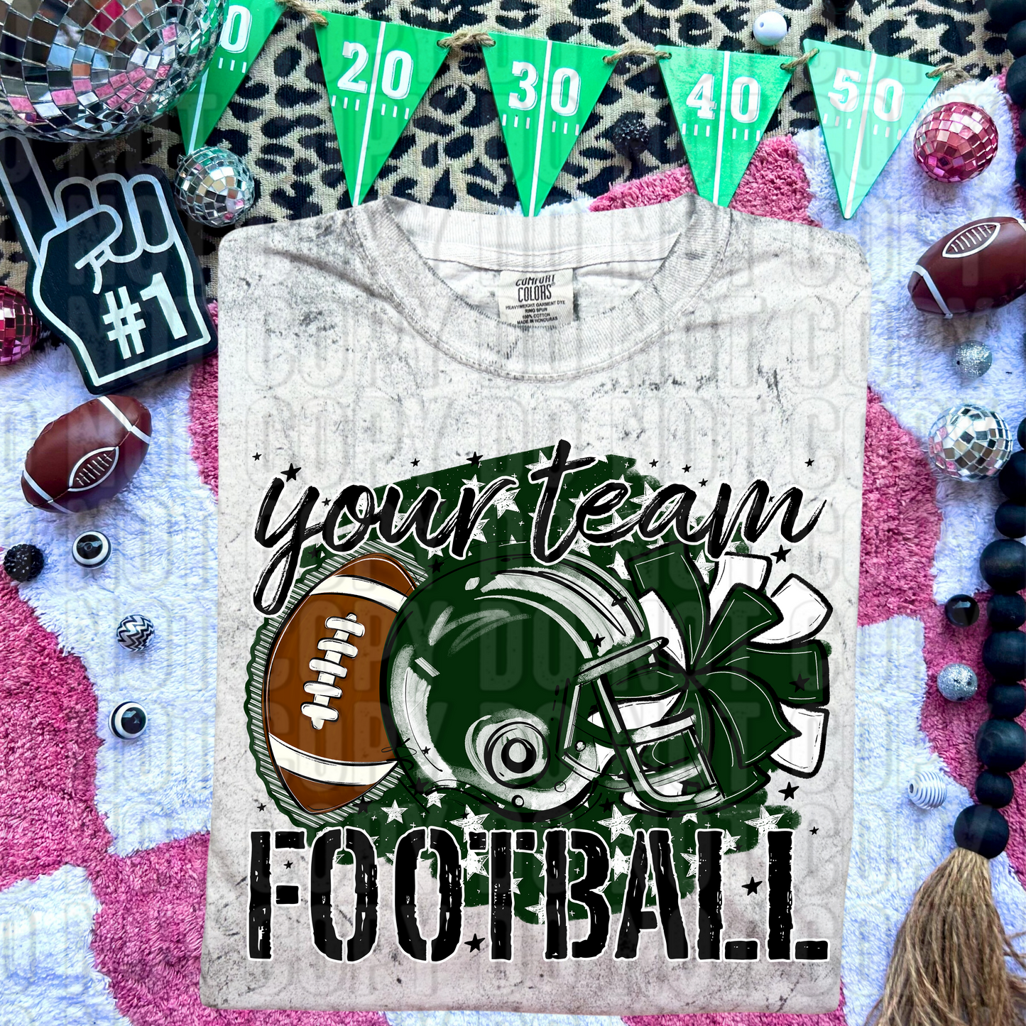 Stars Football Custom/Name Personalized DTF Transfer