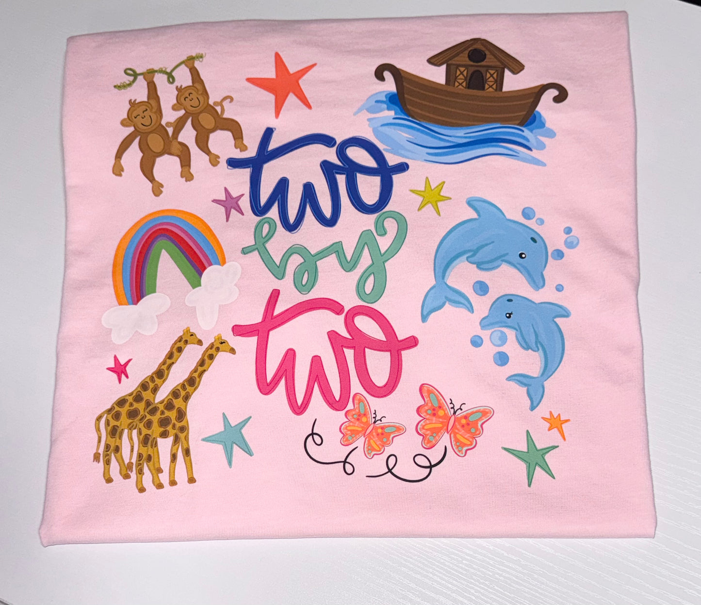 Two By Two Noah's Ark Comfort Color Tee