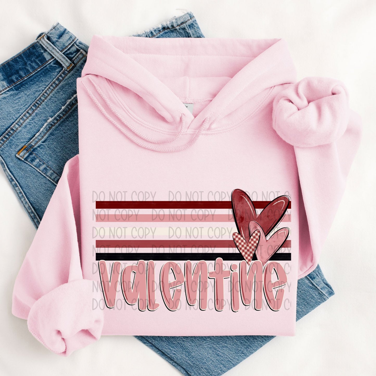 Valentine Stripes DTF Transfer