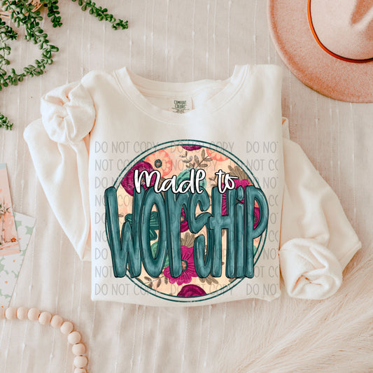 Made To Worship DTF Transfer