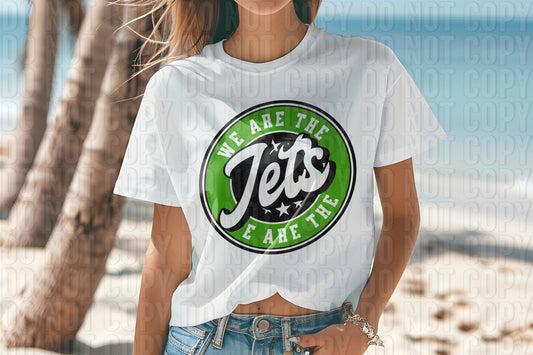 Jets Green DTF Transfer
