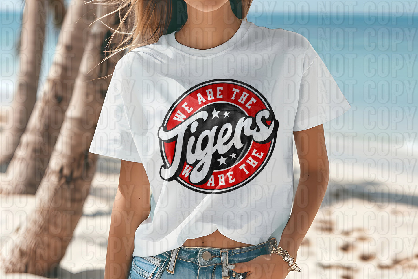 We Are The Tigers Red DTF Transfer