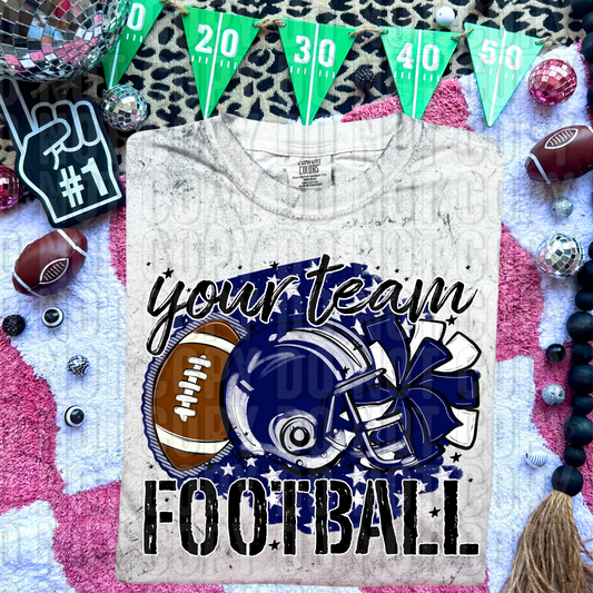 Stars Football Custom/Name Personalized DTF Transfer