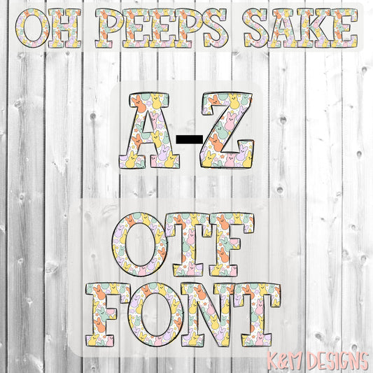 Oh Peep* Sake Alpha OTF (Open-Type) Digital Download