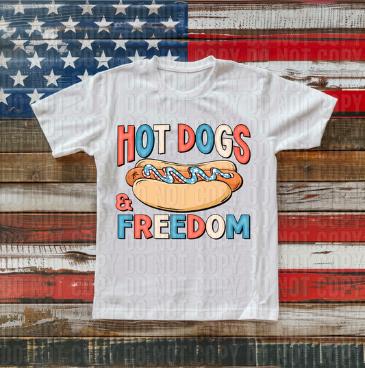 Hotdogs & Freedom DTF Transfer