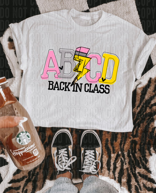 ABCD Back In Class DTF Transfer