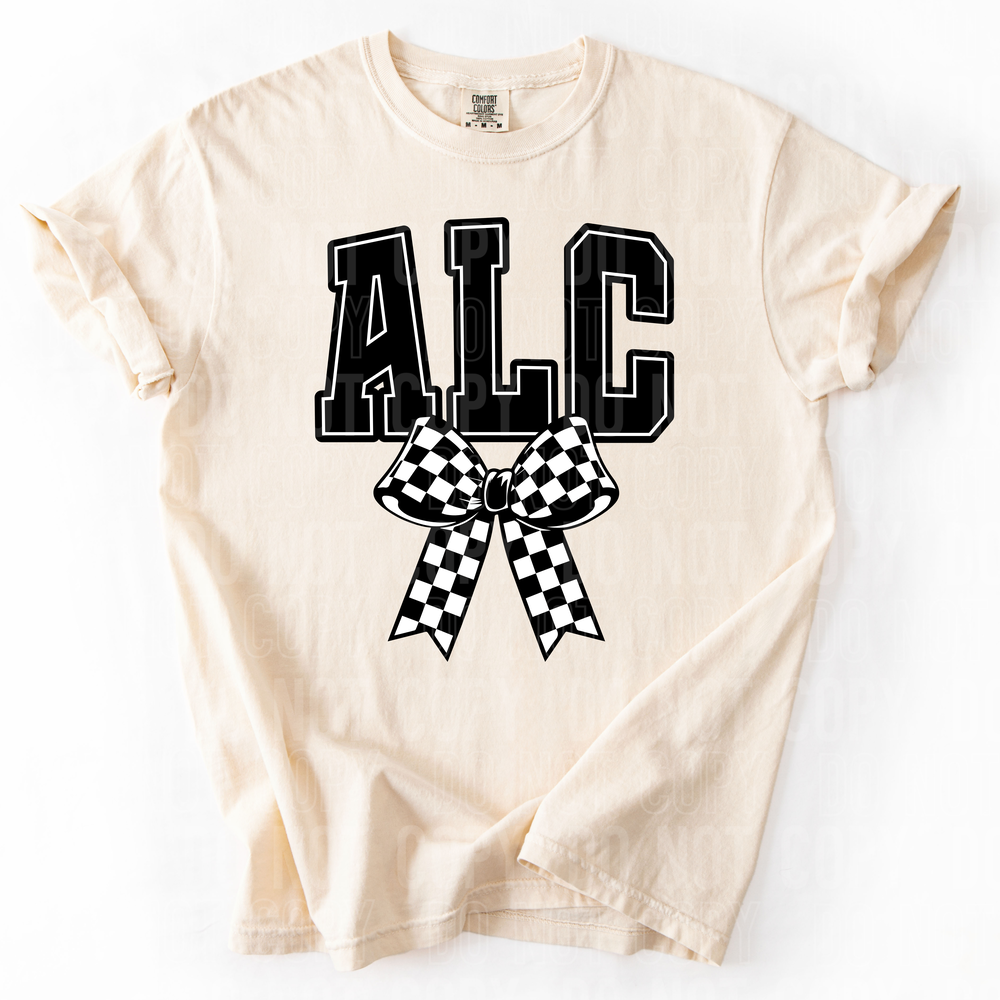 ALC Checkered Bow DTF Transfer