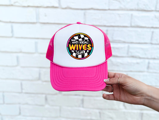 Anti Social Wives Club Hat Patch DTF Transfer