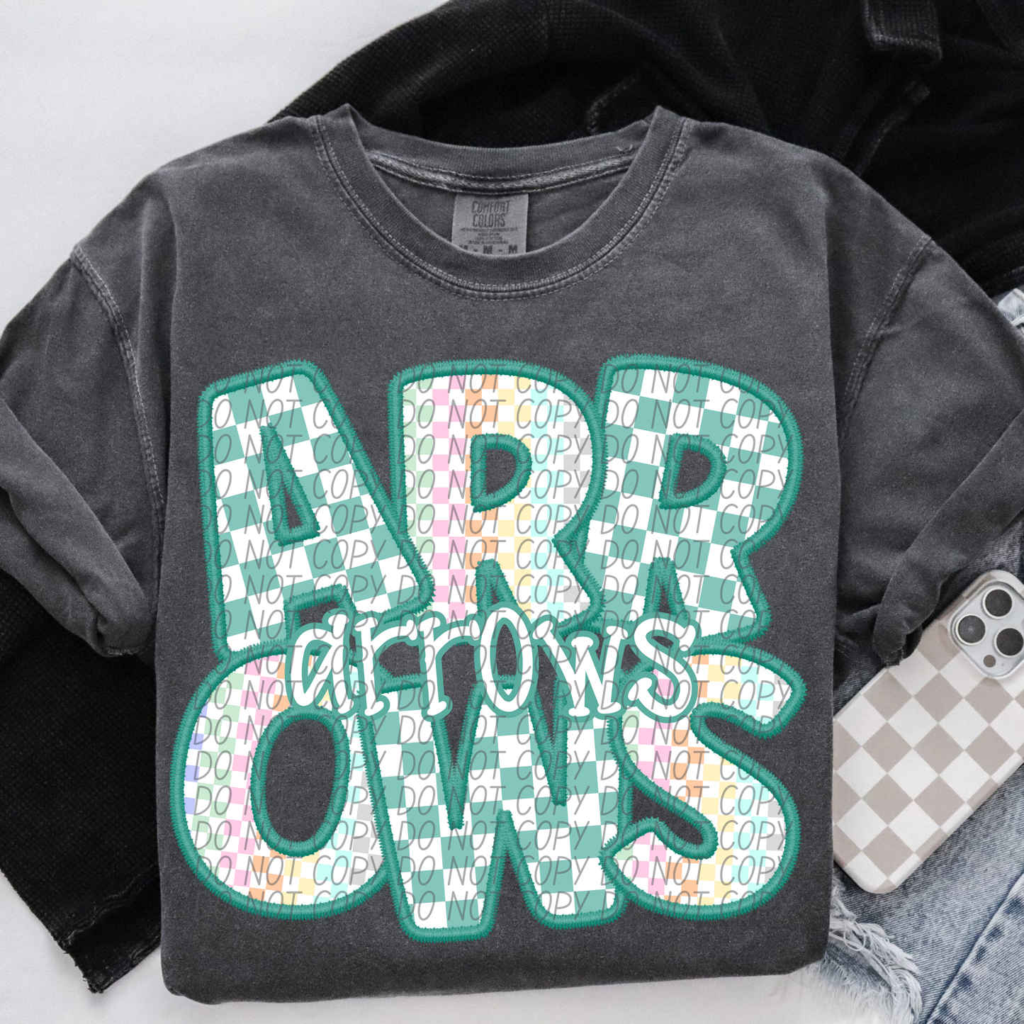 ARROWS CS Checker Mascot DTF Transfer