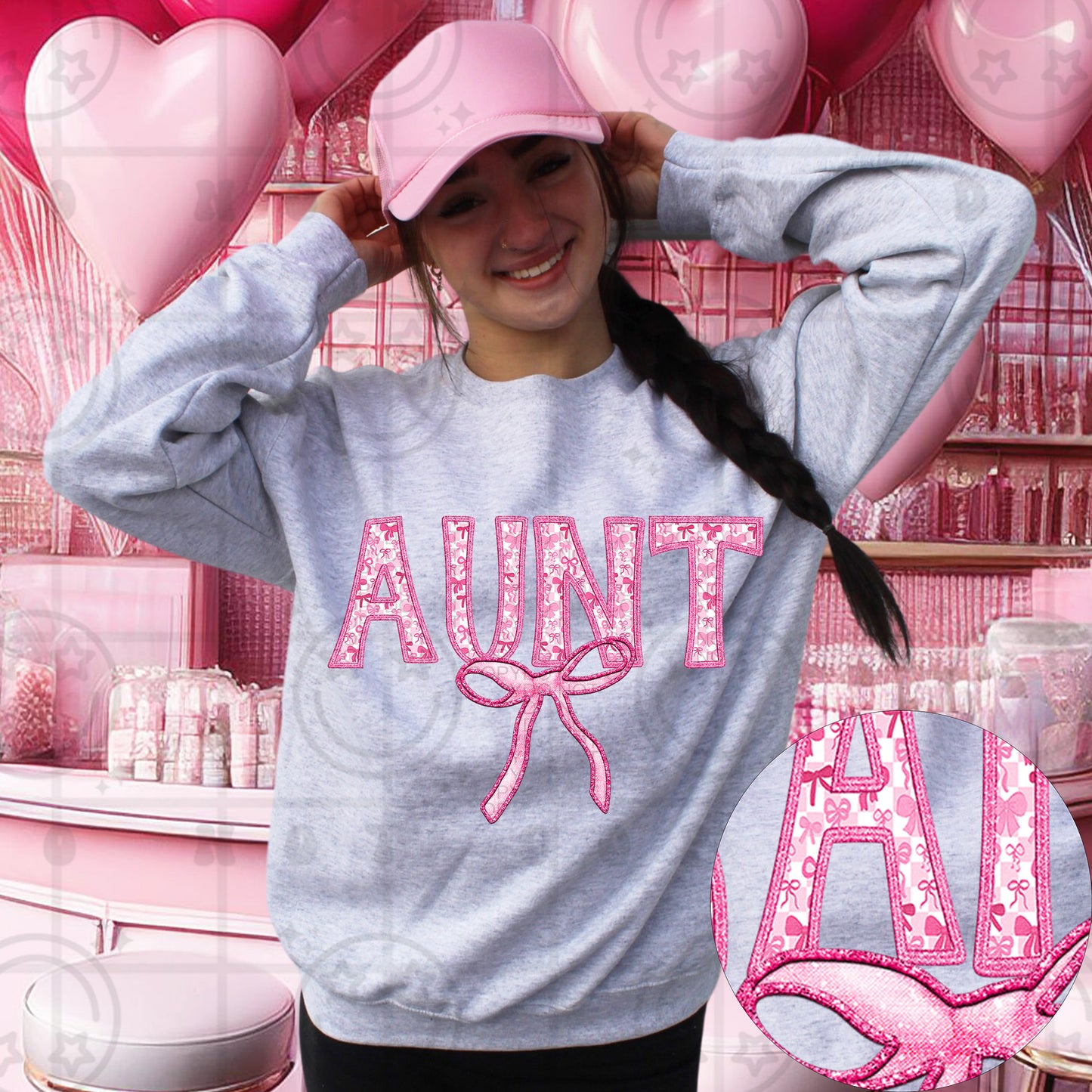 Aunt Pink Coquette DTF Transfer