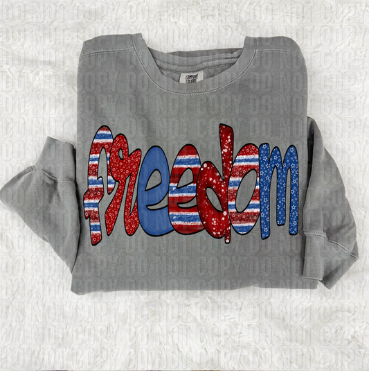 Freedom Doodle DTF Transfer