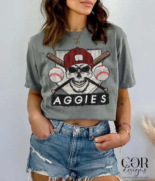 Aggies Maroon DTF Transfer