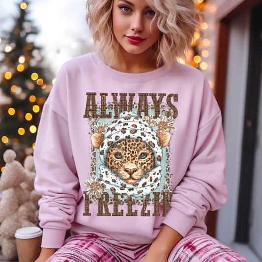 Always Freezin Cheetah DTF Transfer