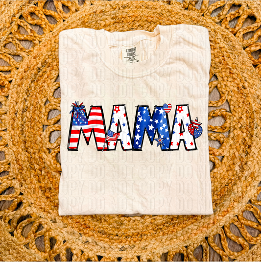 Mama American Doodle DTF Transfer