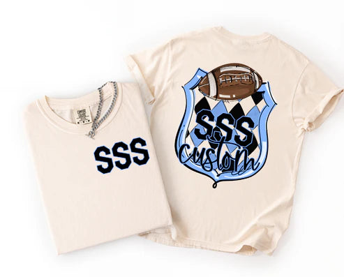 Argyle School Crest + Front Pocket Custom Team Name/Personalized DTF Transfer