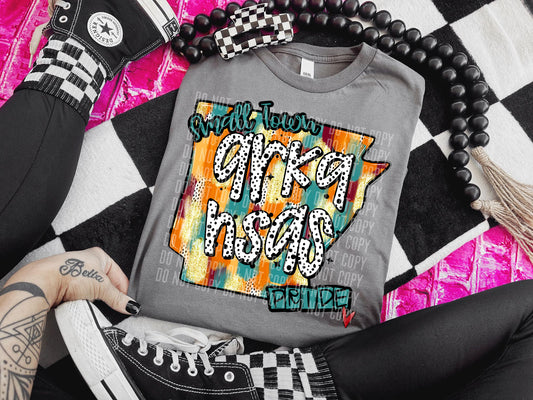 Arkansas Brushstroke State Pride DTF Transfer