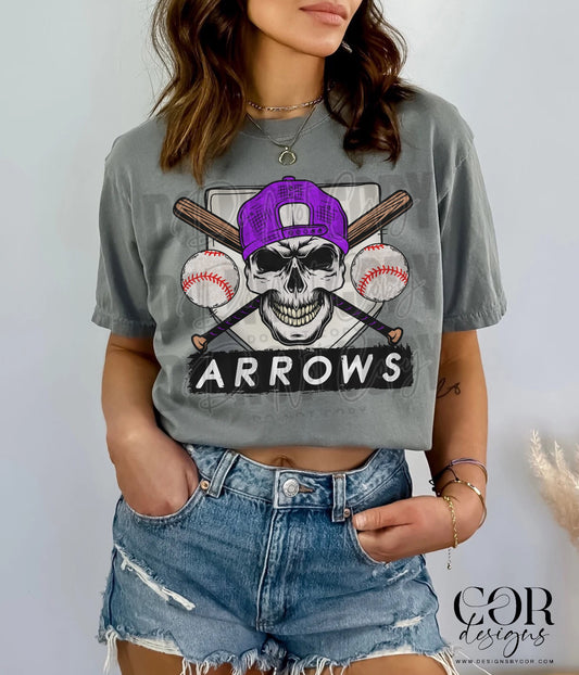 Arrows Purple DTF Transfer