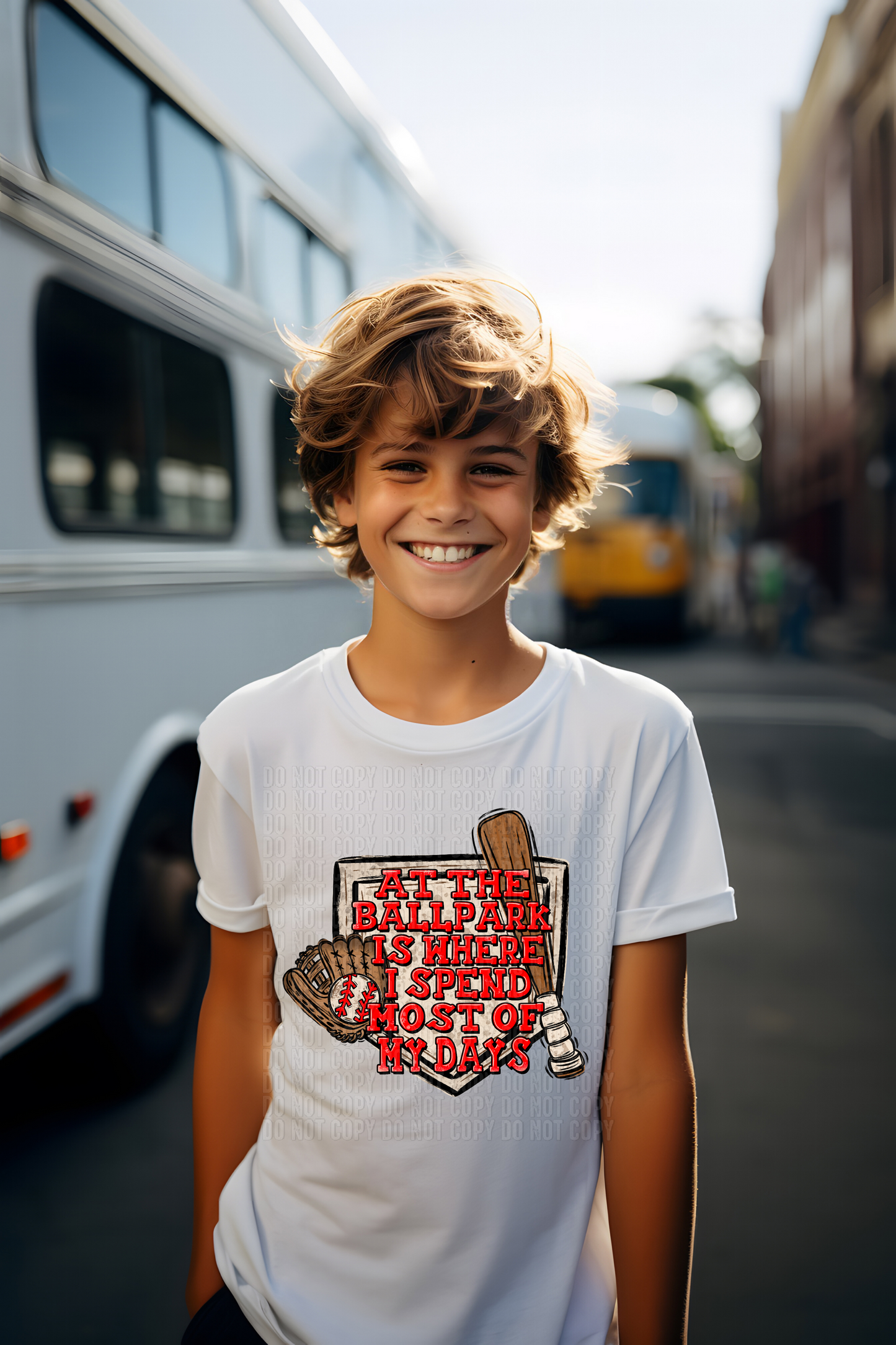 At The Ballpark Baseball DTF Transfer