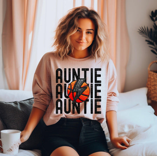 Auntie Basketball Stack DTF Transfer