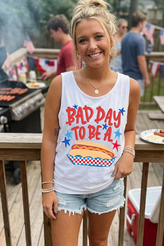 Bad Day To Be A Hotdog Preppy DTF Transfer