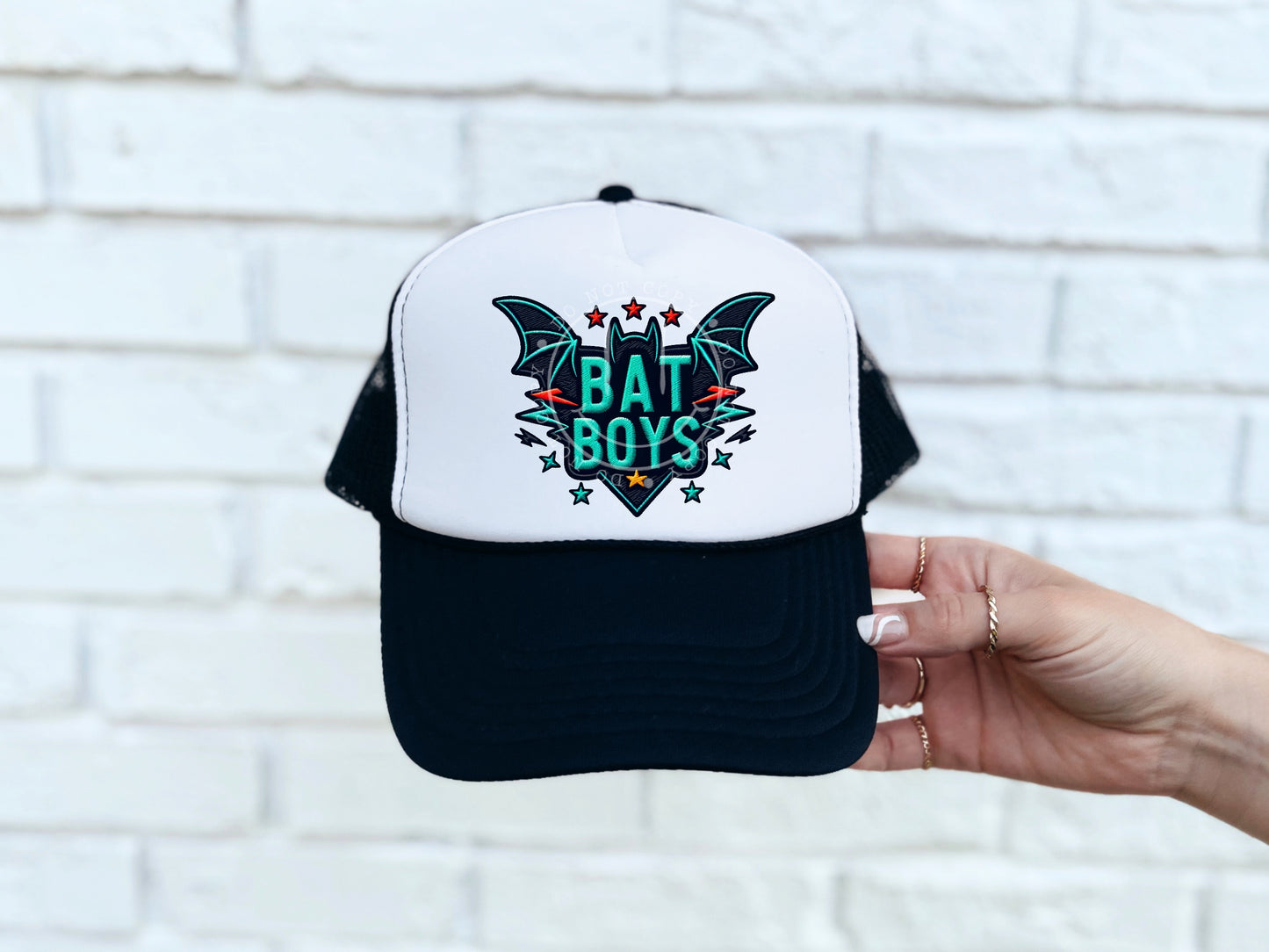 Bat Boys Hat Patch DTF Transfer