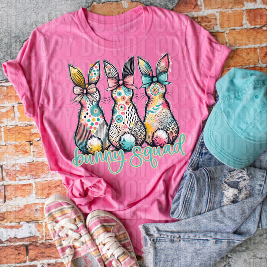 Bunny Squad DTF Transfer