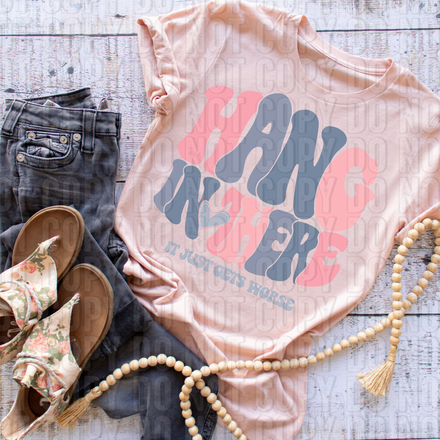 Hang In There DTF Transfer