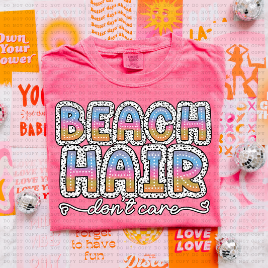 Beach Hair Tie Dye DTF Transfer