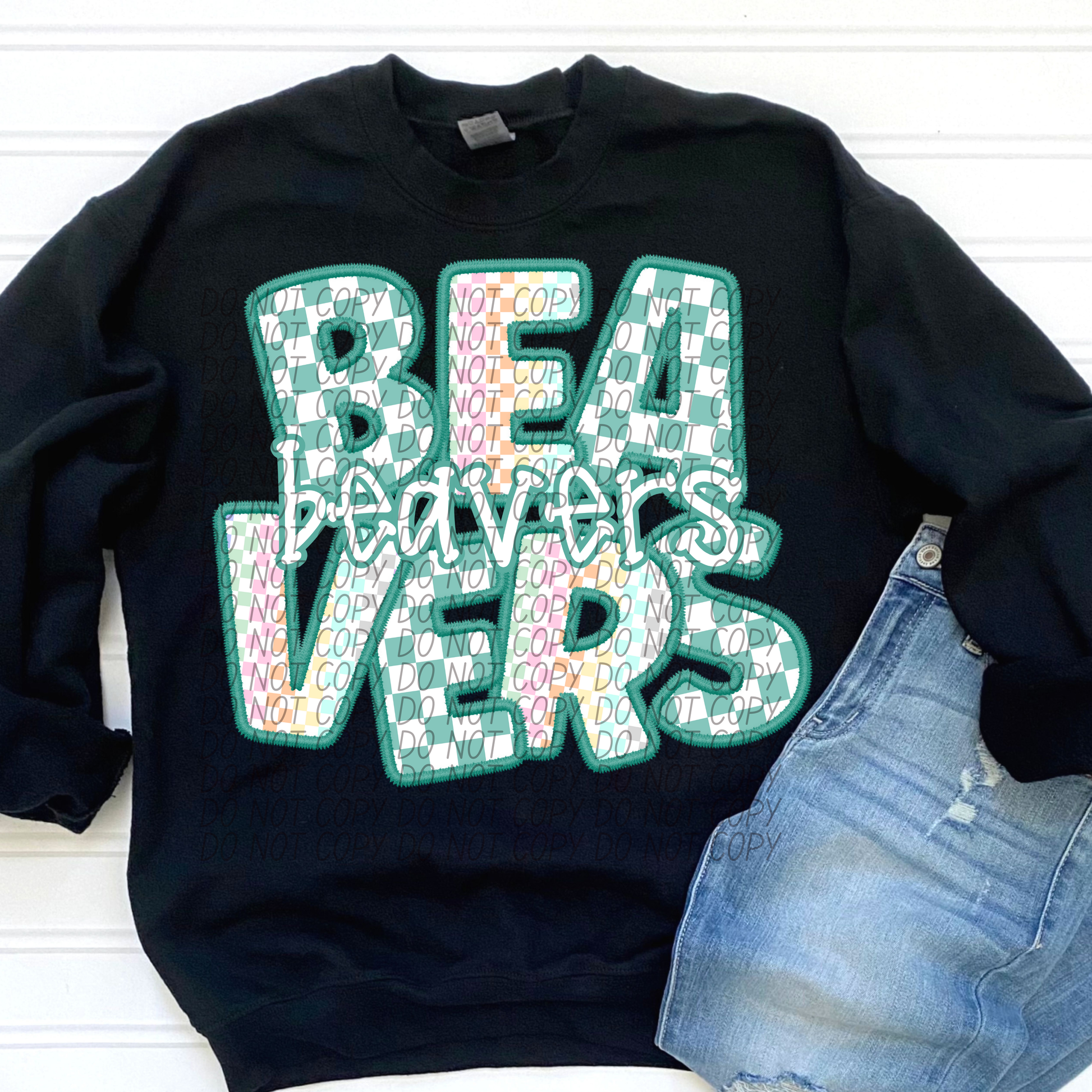 BEAVERS CS Checker Mascot DTF Transfer