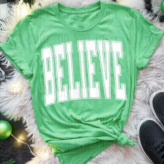 Believe Oversized DTF Transfer