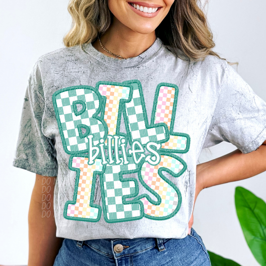 BILLIES CS Checker Mascot DTF Transfer