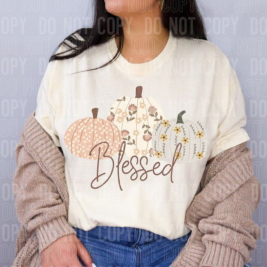 Blessed Pumpkins DTF Transfer
