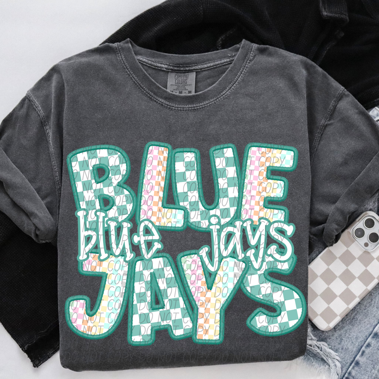 BLUE JAYS CS Checker Mascot DTF Transfer
