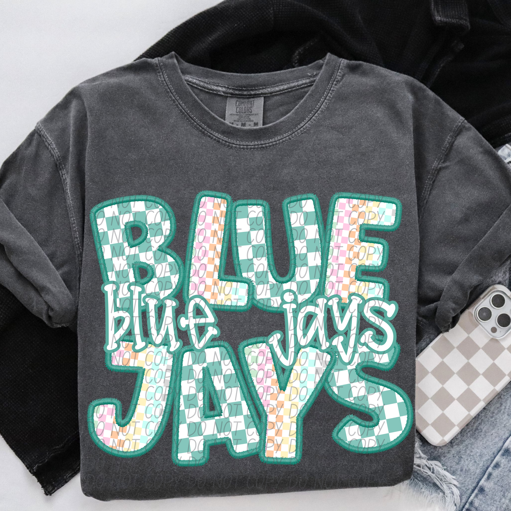 BLUE JAYS CS Checker Mascot DTF Transfer