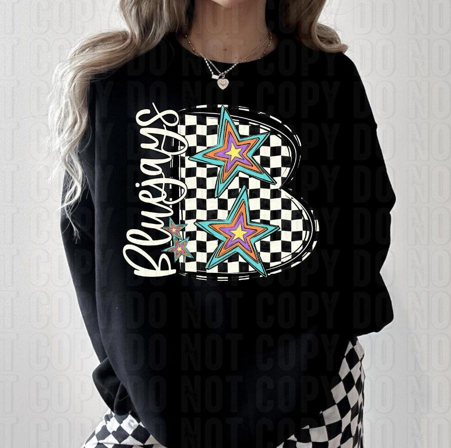 Bluejays - Pop Star Mascot DTF Transfer