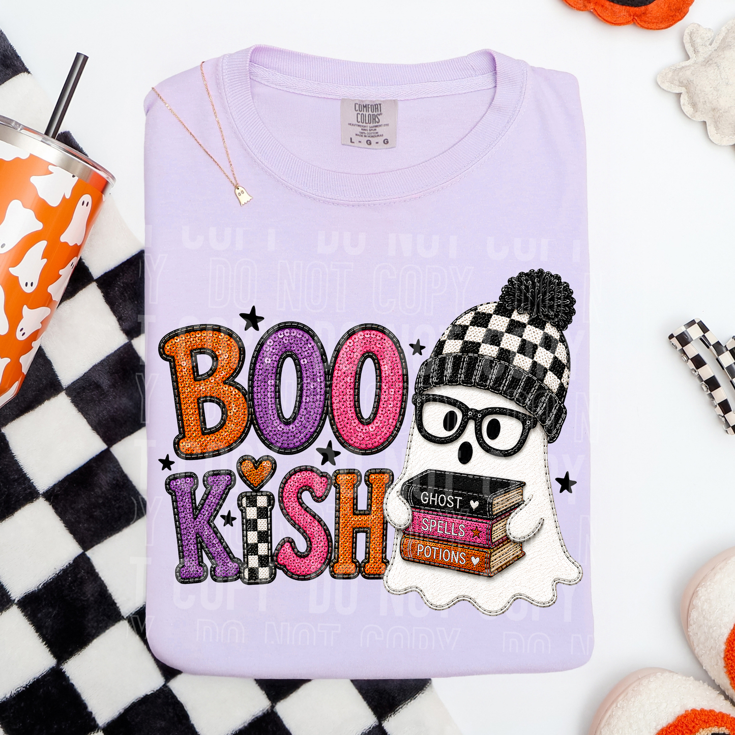 Boo Kish Halloween DTF Transfer