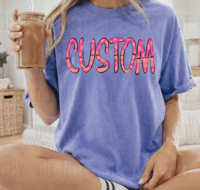 Bright Spirit Spots Custom Name DTF Transfer