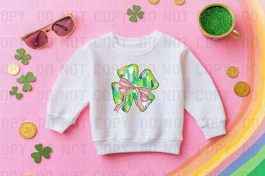 Brushstroke Shamrock DTF Transfer