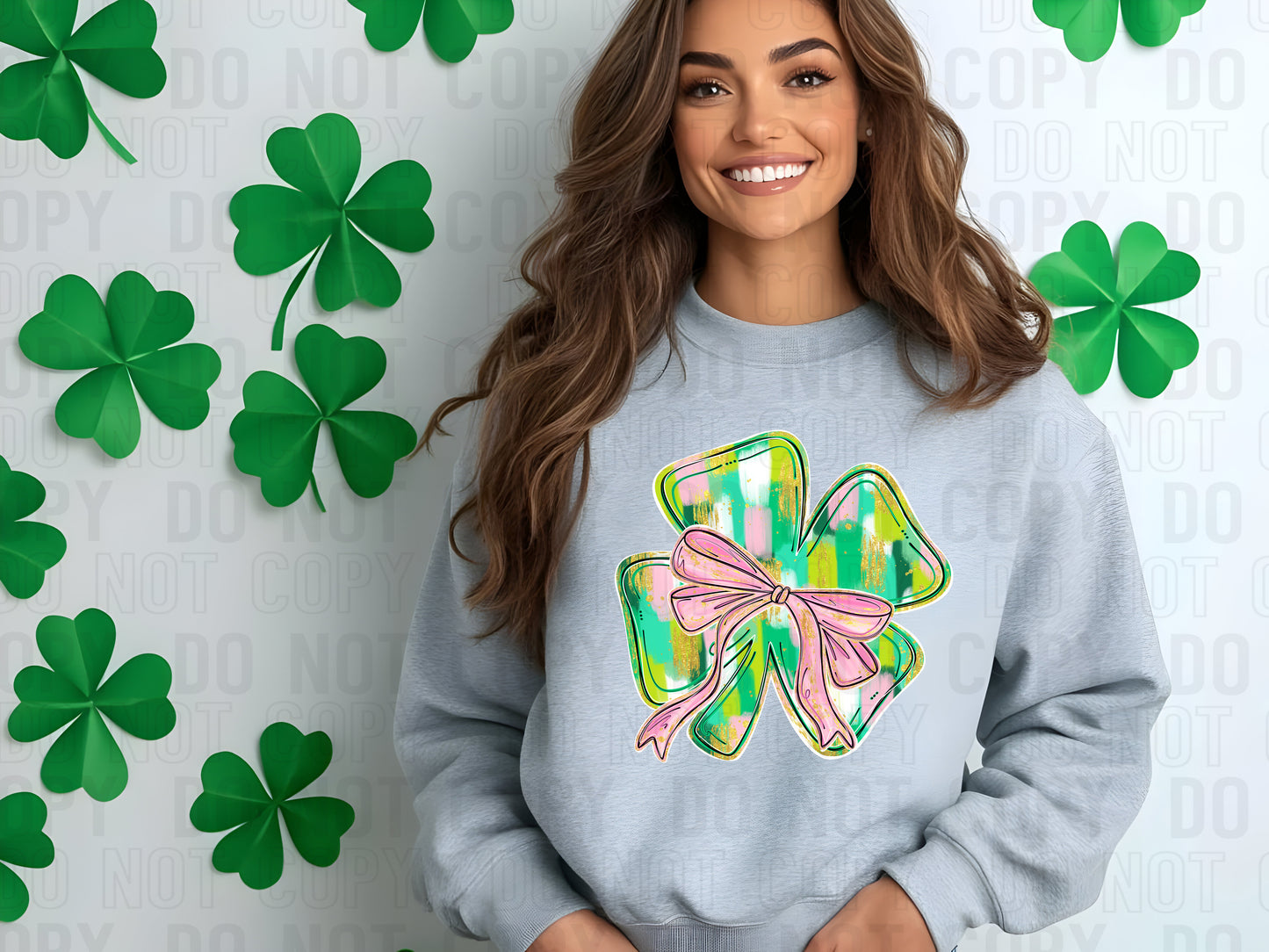 Brushstroke Shamrock DTF Transfer