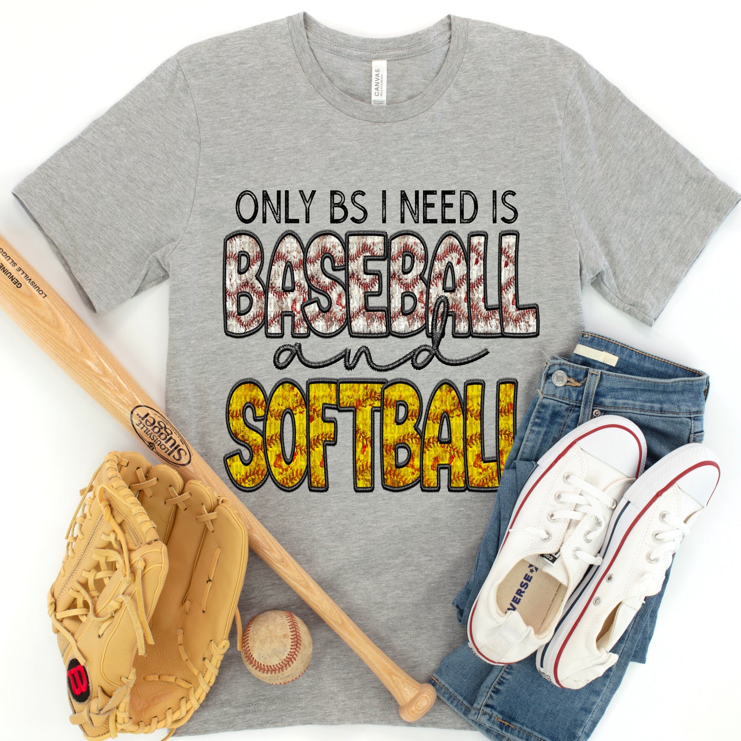 Only BS I Need Is Baseball & Softball DTF Transfer
