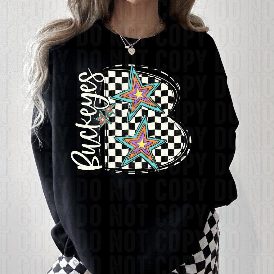 Buckeyes - Pop Star Mascot DTF Transfer