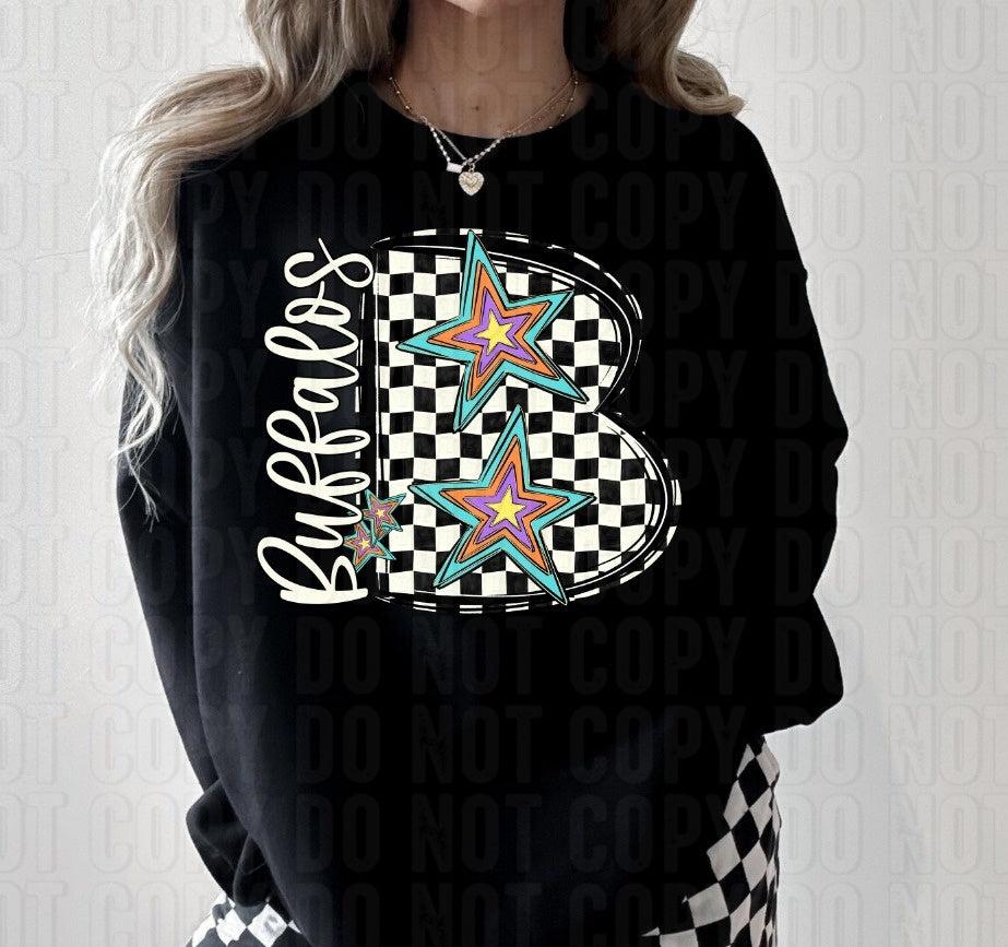 Buffalos - Pop Star Mascot DTF Transfer