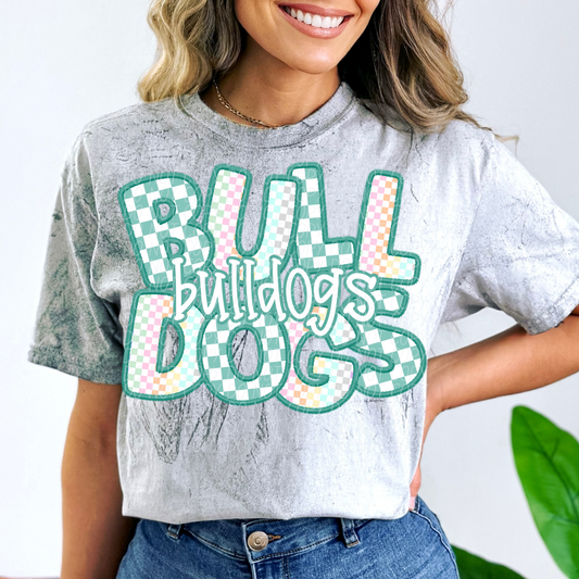 BULLDOGS CS Checker Mascot DTF Transfer