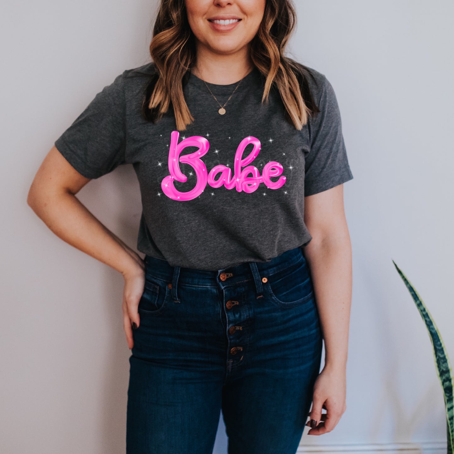 Babe Pink Fun Word DTF Transfer