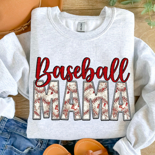 Baseball Mom Faux DTF Transfer