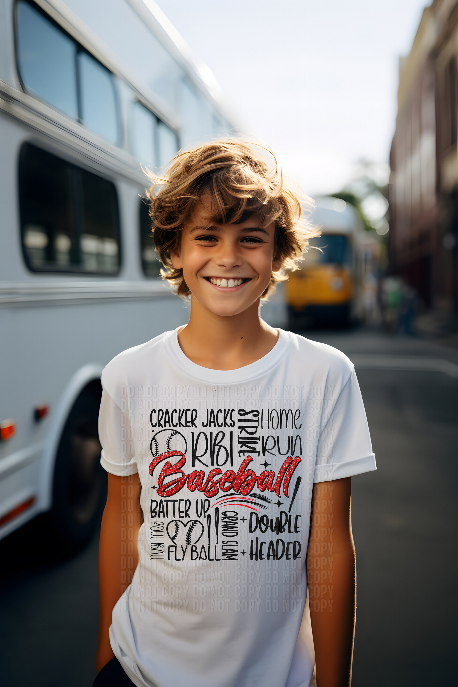Baseball Theme Sayings DTF Transfer