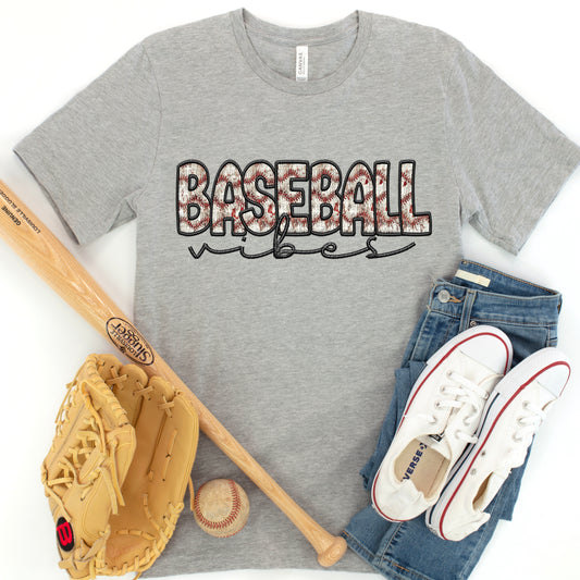 Baseball Vibes Faux DTF Transfer