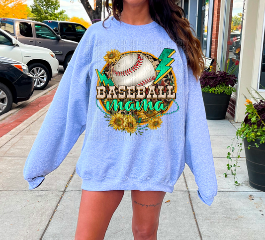 Baseball Mama DTF Transfer