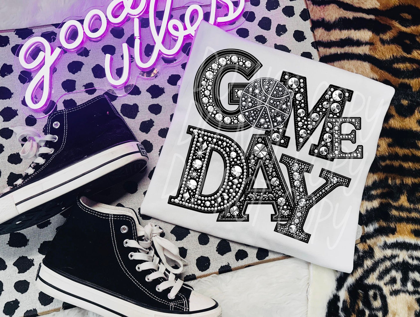 Rhinestone Game Day DTF Transfer